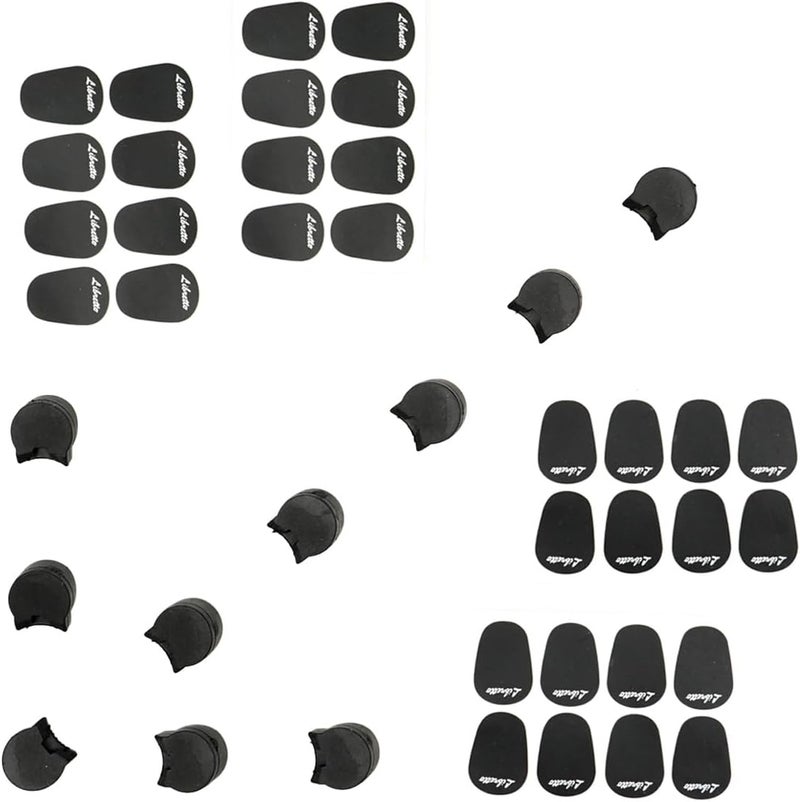 Libretto Mouthpiece Pad & Thumb Rest Cushion for Clarinet, Oboe. Giftable Woodwinds Accessory Kit: 32pcs Mouthpiece Patch, 10pcs Thumb protectors. Expertly Prepared for Your Clarinet Experience! - Image 1